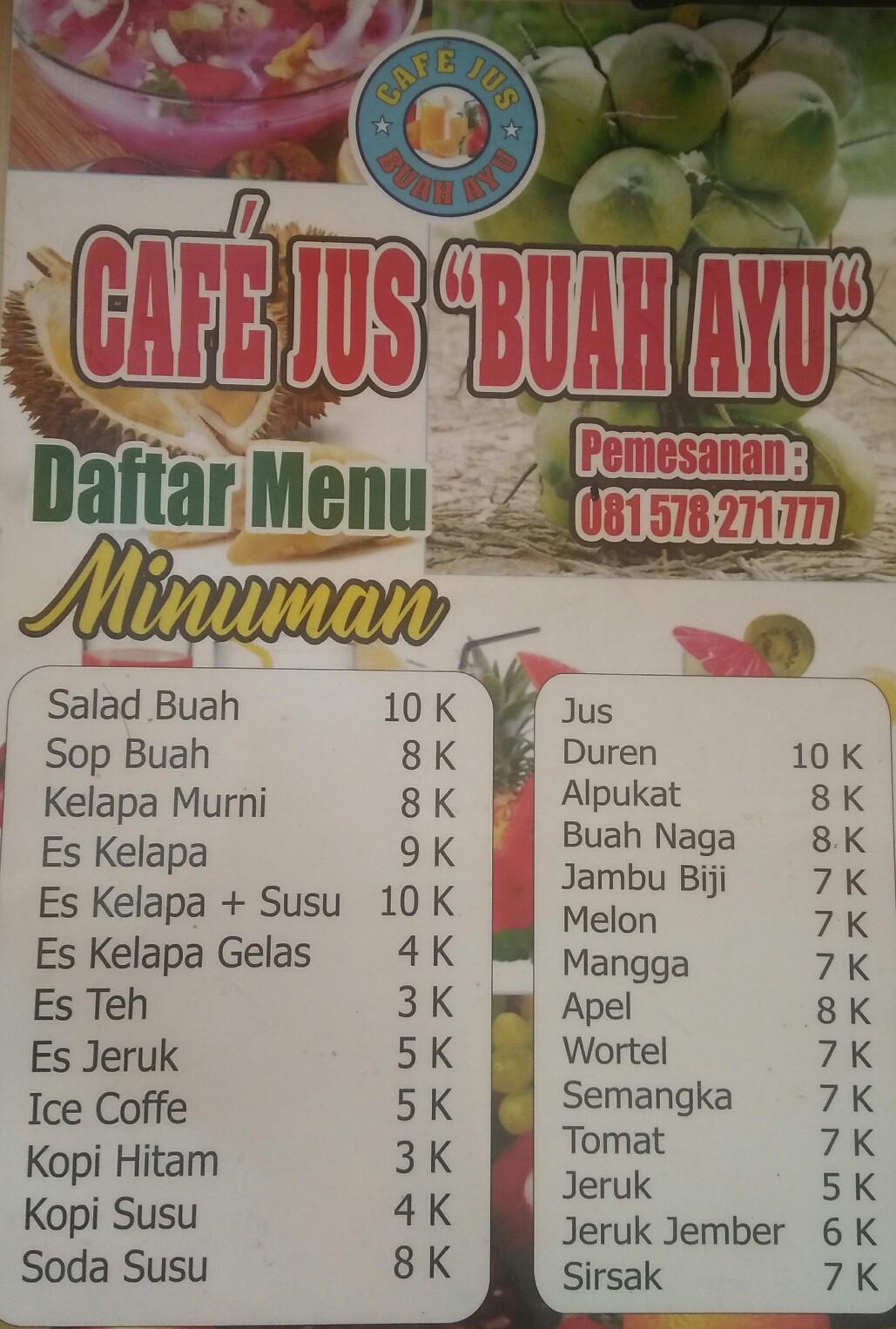 Café Jus Buah Ayu: Santai di Tengah Kesibukan Cilacap
